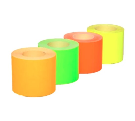 Naklejka cenowa "B" (5) bez nadruku fluor żółta  50x30  Kal-Pack